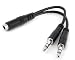 StarTech MUYHSFMM 3.5mm 4 Pin to 2x3 Pin 3.5mm Headset Splitter Adapter - F/M