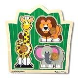 Melissa & Doug Deluxe Jungle Friends (Safari) Jumbo Knob