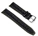 Jacques Lemans Ersatzband Uhrenarmband Leder Schwarz 20mm JL-15schwarz20S