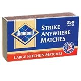 Diamond Strike Anywhere 250 Count Large Kitchen Matches