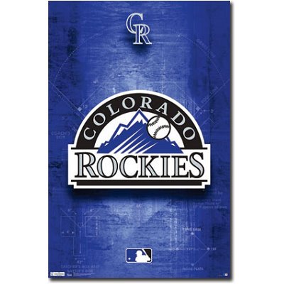 (22x34) Colorado Rockies Logo 2011 Sports Poster Print