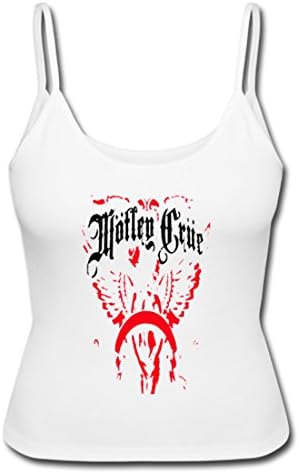 Letjoy Motley Crue Women's Spaghetti Top Size S White