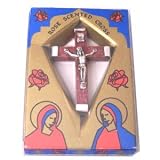 44×25 mm Rose petals / Aluminum rosary crucifix