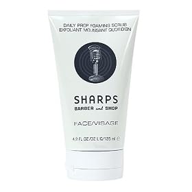 Sharps Barber and Shop Daily Prep Foaming Scrub 4.2 fl oz (125 ml)