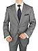 Bianco B Men's Suit Two Button 2 Piece Suit Ticket Pocket Side Vent Jacket