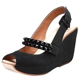 Modern Vintage Womens Thalia Peep Toe Slingback Wedge 41EOgjknfhL. SL160 Modern Vintage Womens Thalia Peep Toe Slingback Wedge