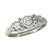 18K White Gold Antique Style Diamond Engagement Ring