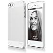 elago S5 Outfit Aluminum and Polycarbonate Dual Case for the iPhone 5 + HD Professional Extreme Clear film included - Full Retail Packaging - White