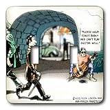 Londons Times Funny Music Cartoons - Unlikely Beggar - Light Switch Covers - double toggle switch