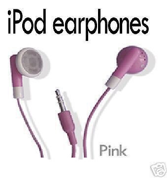 BlueProton PINK Ipod Headphones / Earphones