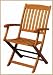 Arboria 88033711 Idlewild Outdoor Wood Spontaniety Folding Armchair