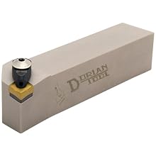 Dorian Tool NS Square Shank DorNotch External Threading and Grooving Holder, Right-Hand Cut, 1" Shank Width, 1" Shank Height, 6" Overall Length, 3/16" Insert