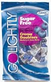 Golightly Sugar Free Blueberry and Creme Doublers Chew Candy - 3 OZ, 12 Packs/Case