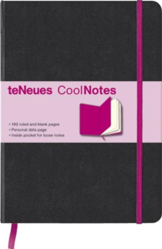 Produkt-Bild: CoolNotes, Black/Neon Pink: Liniert und blanko. Seite f&uuml;r pers&ouml;nliche Daten. Tasche f&uuml;r lose Notizen