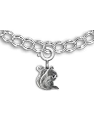 Sterling Silver Squirrel Charm for Charm Bracelet by The Magic Zoo