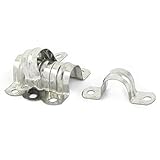 uxcell ホースバンド　サドルクランプ　クリップ　チューブ/パイプ用　U型　20mm直径　ステンレススチール　5個入り