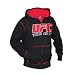 UFC Sherpa Hoodie [Black-Red], Small