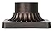 Franklin Iron Works Outdoor Pier Mount Post Adapter Bronze Aluminum Fluted Base 5 3/4