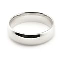 10K White Gold Men's & Women's Wedding Bands 5mm comfort-fit