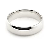 14k White Gold Wedding Bands 5mm Comfort-fit Size 4-13.5