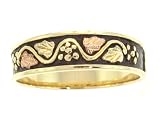 Beautiful! Yellow-gold Black Hills Gold Ladies/Men's Antiqued Wedding Bands