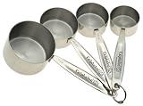 Calphalon Stainless-Steel 4-Piece Measuring Cup Set
