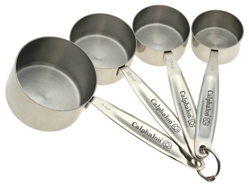 Calphalon Stainless-Steel 4-Piece Measuring Cup Set