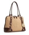 Giani Bernini Handbag, Braided Straw Bucket Hobo