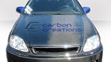 1999-2000 Honda Civic Carbon Creations Oem Hood