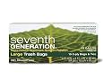 Seventh Generation, Large Trash Bags 33 gal, 15 count