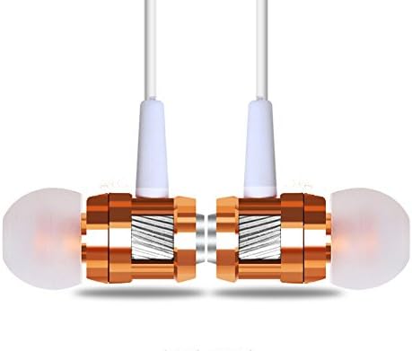 Ergonomic In-Ear Earbuds Bass Stero Surround Sound Audio Earphones (Gold)