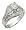 BRILLIANT & BAGUETTE CZ ENGAGEMENT RING