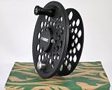 Fly Logic Premium Series Fly Fishing Fly Reel Spool FLP567S/C 5 - 6 - 7 Line Weight Aluminum Disc Drag Flyreel Spool - Charcoal Color