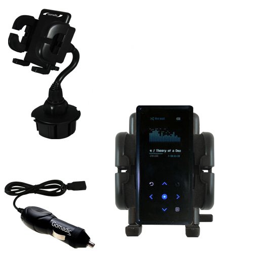 Samsung Yepp YP-K5 2GB Auto Cup Holder with Car Charger - Uses Gomadic TipExchange