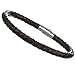 Areke Stainless Steel Braided Leather Bracelet For Mens Womens,Rope Bangle Magnetic Clasp,7.5-8.5 Inch Style 2 Pcs-8.5 IN
