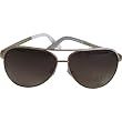 A|X AX156/S Sunglasses - Armani Exchange Adult Aviator Full Rim Lifestyle Eyewear w/ Free B&F Heart Sticker Bundle - Gold/White/Brown Shaded