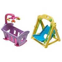 Dora the Explorer: Big Sister Dora Twins Giftset with Swing and Cradle