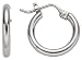 Platinum Hoop Earrings