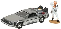 Back to the Future -- DeLorean with Doc Brown Figure