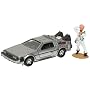 Back to the Future -- DeLorean with Doc Brown Figure