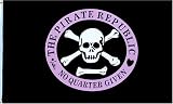 Pirate "Republic" Flag - 3 foot by 5 foot Polyester (NEW)