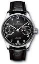 IWC Portuguese Automatic Steel Black Mens Watch IW500109