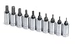 SK Hand Tools 19731 10-Piece 1/4-Inch Drive Fractional Hex Bit Socket Set