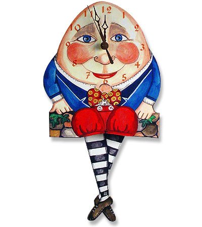Humpty Dumpty Pendulum Wall Clock