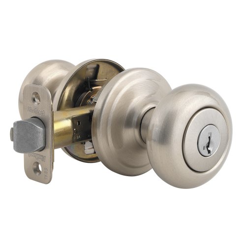 Kwikset 97402-544 Signatures Juno SmartKey Entry Knob, Satin Nickel