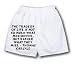 White Boxer Short with The tragedy of life is not so much what men suffer, but rather...