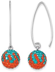 Sterling Silver Swarovski Elements Miami Spirit Ball Earrings