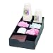 Vertiflex 7-Compartment Condiment Caddy, Single Level, 8.75 x 16 x 5.25 Inches, Black (VRTVFCC169)