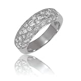 Adamence - Bague Sensations - Or blanc et Diamant - tour de doigt 47
