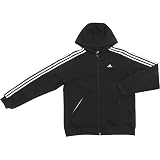 adidas 3 Stripes Full Zip Fleece Hoody Boys